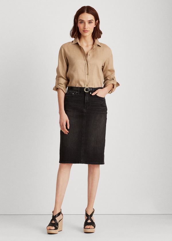 Women's Ralph Lauren Denim Skirts | 286093PGV